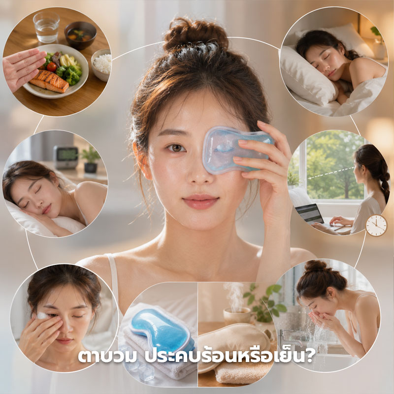ตาบวม ประคบร้อนหรือเย็น