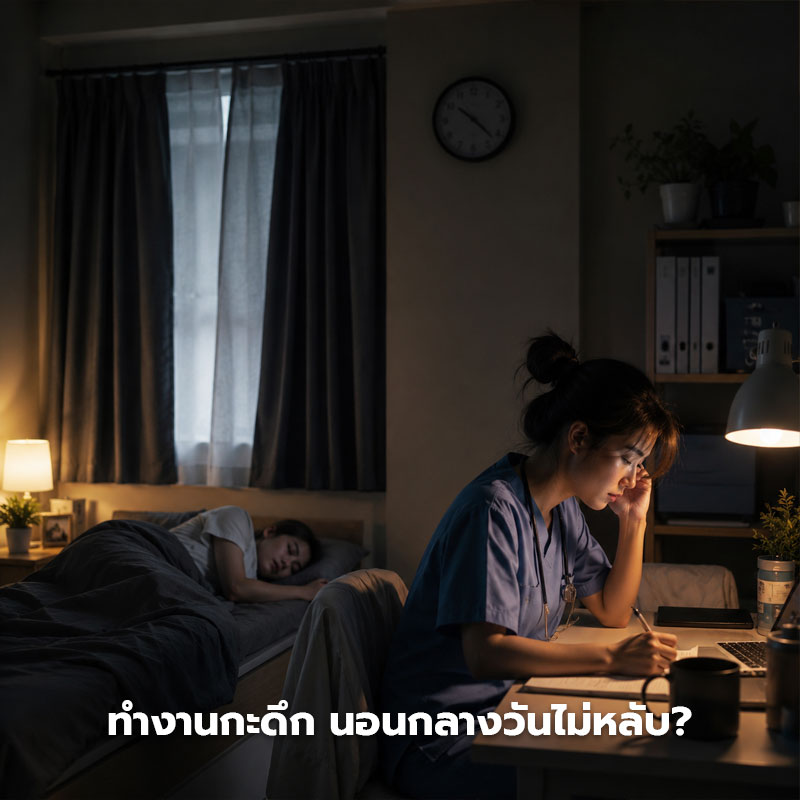 ทำงานกะดึก นอนกลางวัน
