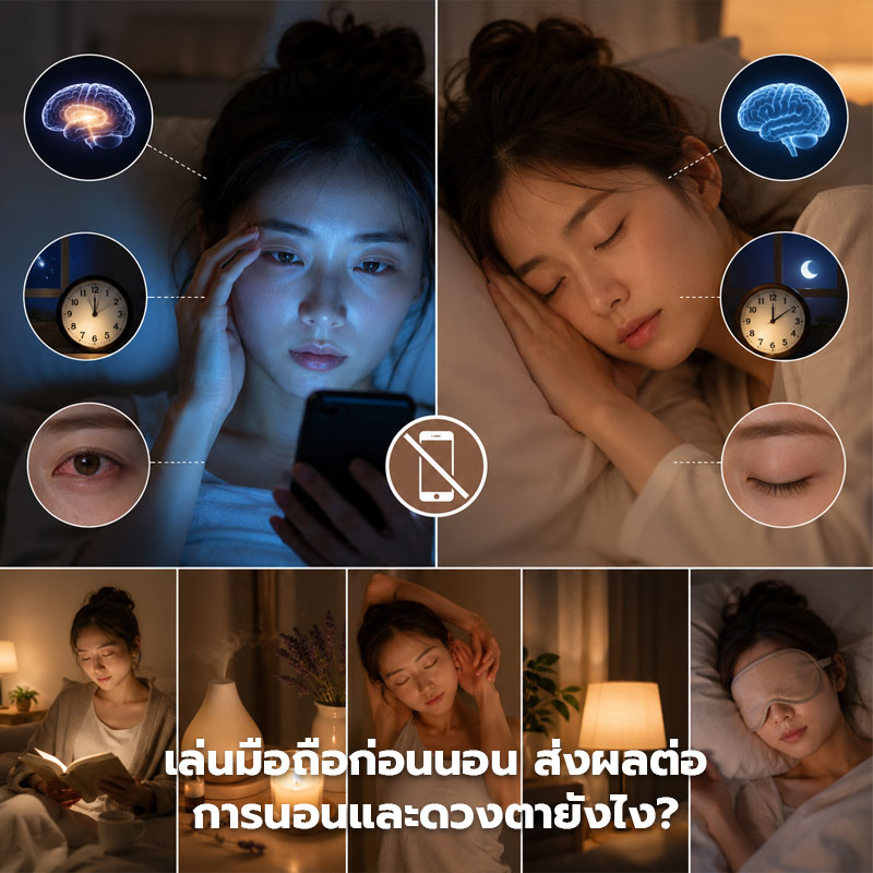 เล่นมือถือก่อนนอน